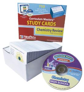 NewPath® Interactive Hight School Chemistry Review: CD and Study Cards