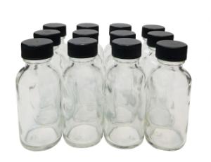 Cap bottle clear 1 oz 20/400 neck