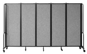 Room dividers (5-panel), grey