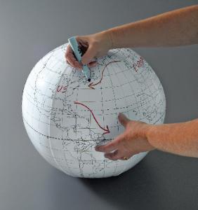 Inflatable/Writable Globe