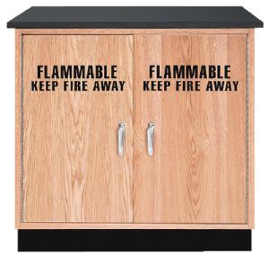 SafeOne™ Wood Flammable Liquid Storage Cabinet
