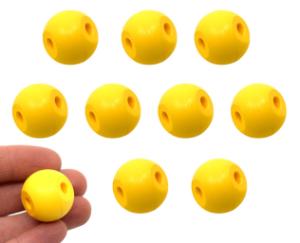 Two Hole Molecular Ball, Yellow