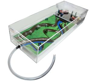 Stormwater Floodplain Simulation System, Diorama-with-Parking Lot-Hose
