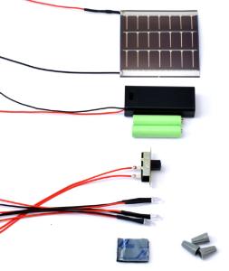 Solar LED Flashlight Kit (Pre-Wired)