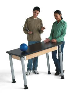 Adjustable Height Student Lab Tables, Plastic Laminate Top