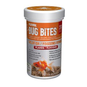 Fluval bug bites goldfish flakes