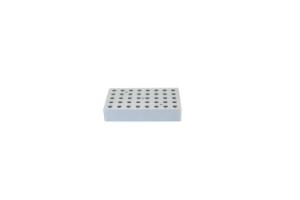Thin block for dry bath, holds 40×0.5 ml tubes