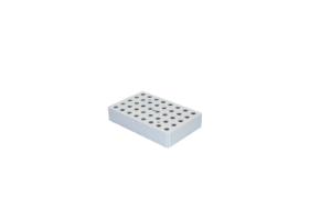 Thin block for dry bath, holds 40×1.5 ml tubes