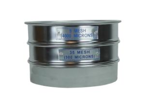 Sieve set of two 5 and 35 mesh