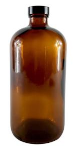 Bottle amber 32 oz with cap