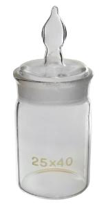 Weigh bottle gallon 25×40 mm 10 ml with stopper