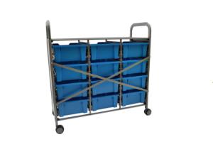 Gratnells Callero Plus Treble Tray Cart 12 Deep Trays Back - 470316-356
