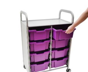 Gratnells Callero Plus Double Tray Cart in Use - 470316-408