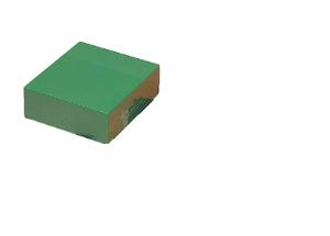 25-Capacity Green Plastic Slide Box