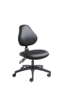 VWR® Upholstered Lab Chairs, CAL 133, Desk Height, Dual Soft-Wheel Casters
