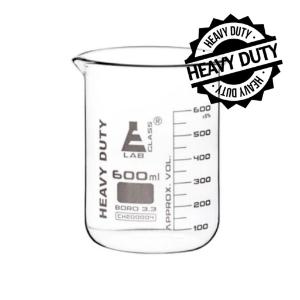 Beaker heavy duty glass 600 ml