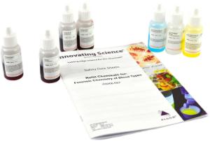 Forensic chemistry of blood typing refill kit