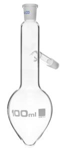 Pear shape distilling flasks, short neck
