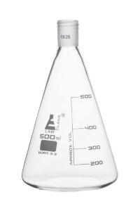 Erlenmeyer flasks, graduated with threaded joint