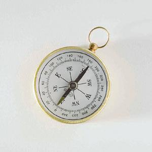 Magnetic Compass with Beveled Top