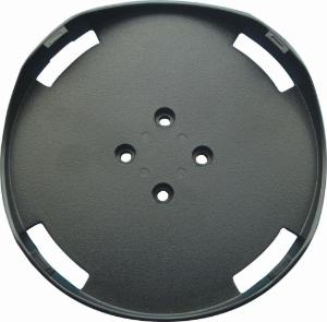 Round plate attachment for microplate shaker