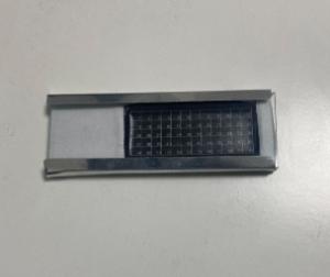 Microfossil slide, square cavity