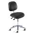 Biofit Avenue series static control chair, low seat height range with aluminum base, casters and Black Upholstery