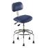 Biofit Bridgeport series static control chair. high seat height range with steel base, affixed footring and glides