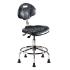 Biofit UniqueU series ergonomic chair, Low seat height range with steel base, affixed footring and glides
