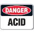 Danger Acid Sign, EMEDCO