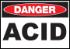 ZING Green Safety Eco Safety Sign DANGER, ACID