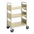 Almond Cart with Three Flat Shelves