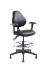 VWR® Upholstered Lab Chair with Arms, CAL 133, Bench Height, 2" Nylon Glides