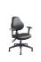VWR® Upholstered Lab Chair with Arms, CAL 133, Desk Height, 2" Nylon Glides