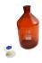 Reagent bottles with polypropylene stopper, amber, narrow mouth